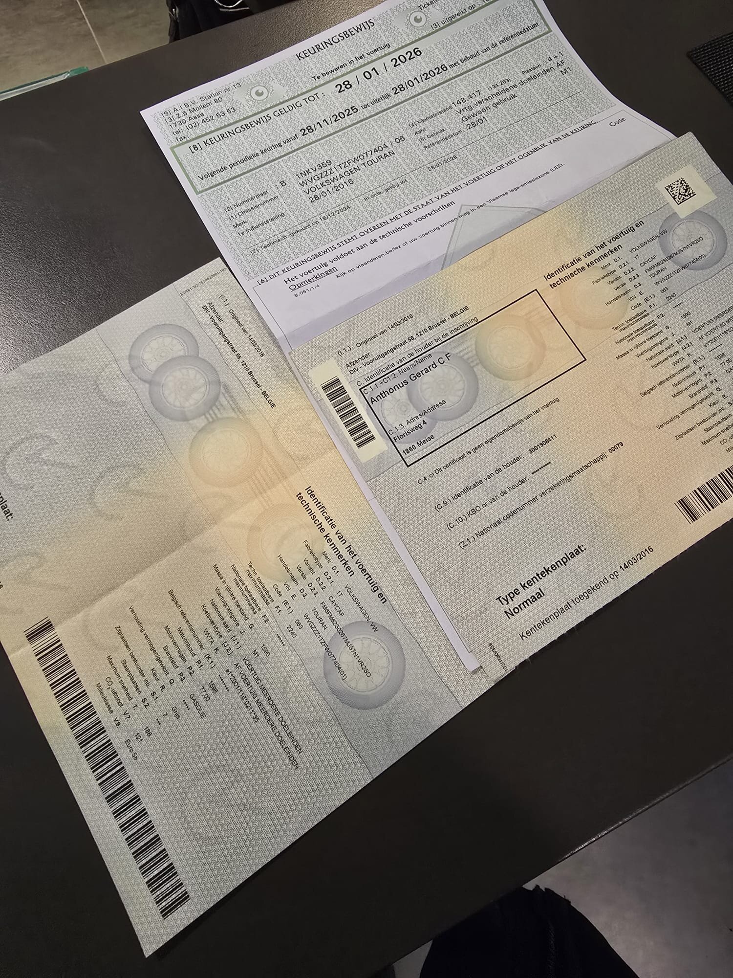 2016 VW Touran 1.6TDI 7PL